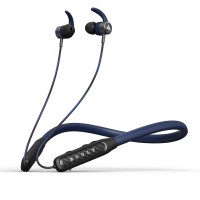 Boult Audio C Charge Wireless in Ear Bluetooth Neckband with ENC Mic, 30H Playtime, 50ms Low Latency Gaming Mode, Dual Pairing, Fast Charging (10Min=12Hrs), 10mm Bass Drivers, Blue