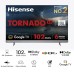 Hisense 65" Tornado Ultra HD 4K LED Smart Google TV with 25W Subwoofer, Dolby Vision and Atmos  (65A7H)