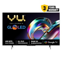 VU 43" The GloLED 84 Watt DJ Sound Series 4K Smart Google TV 43GloLED (Grey)