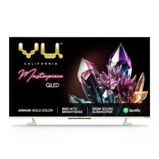 VU 65" The Masterpiece Glo Series 4K Ultra HD Smart Android QLED TV 65QMP (Armani Gold)